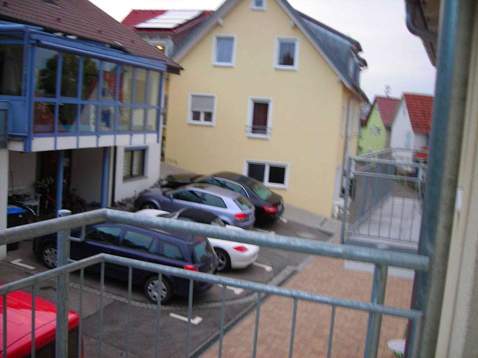 Ausblick nach rechts: Vermieterhaus und Berglädle Ferienwohnungen Am Grafenberg