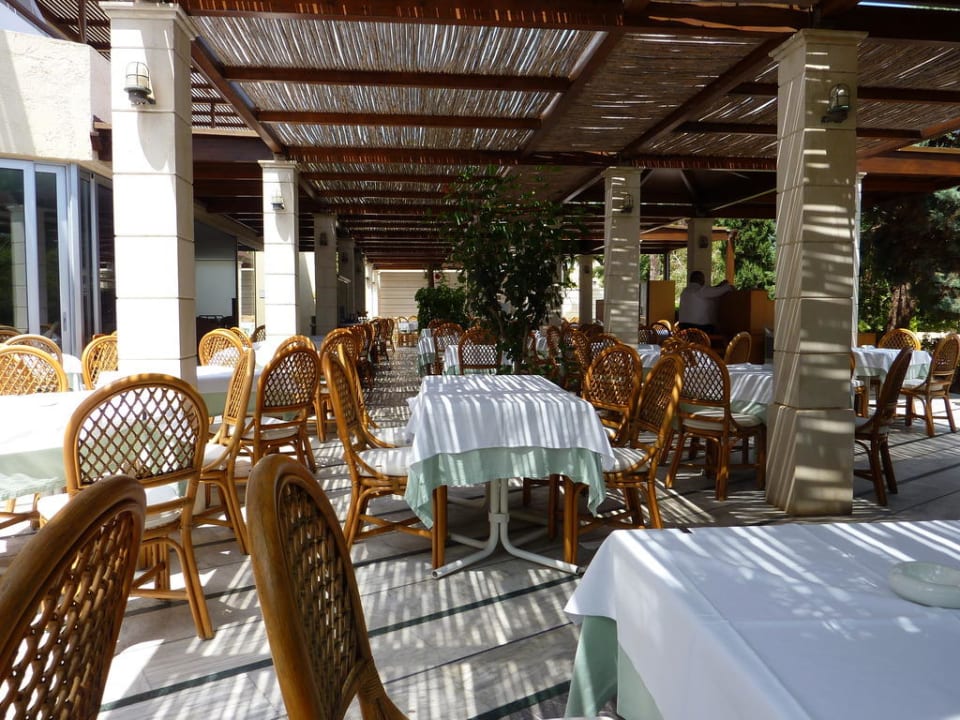 Blick in den Aussenbereich des Restaurant Phãea Cretan Malia