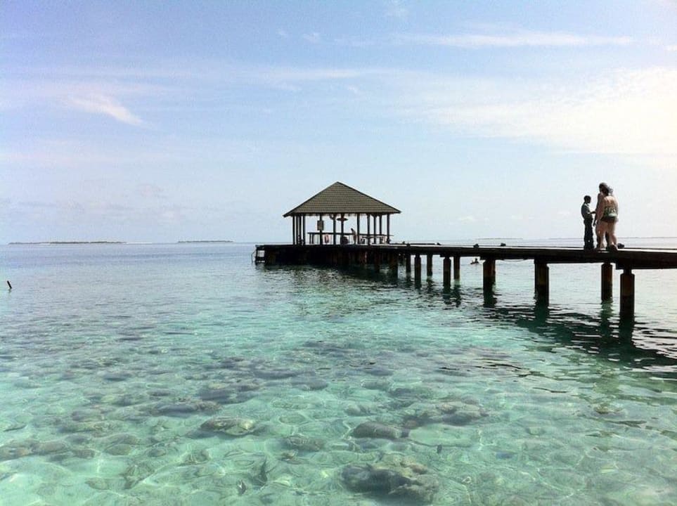 Nord Steg über die Korallen Adaaran Select Meedhupparu Island Resort - Premium All Inclusive