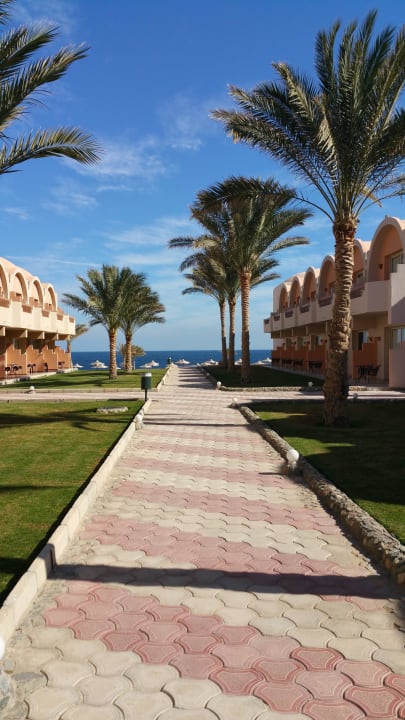 Gepflegte Außenanlage Three Corners Sea Beach Resort