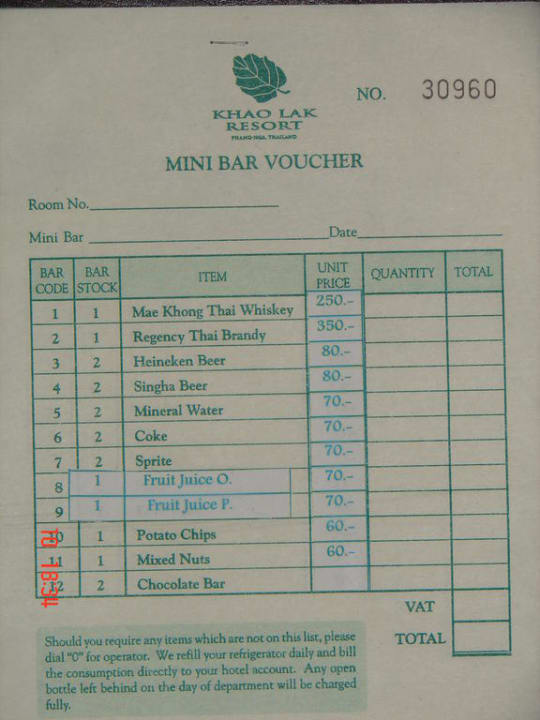 Minibar Moracea by Khao Lak Resort