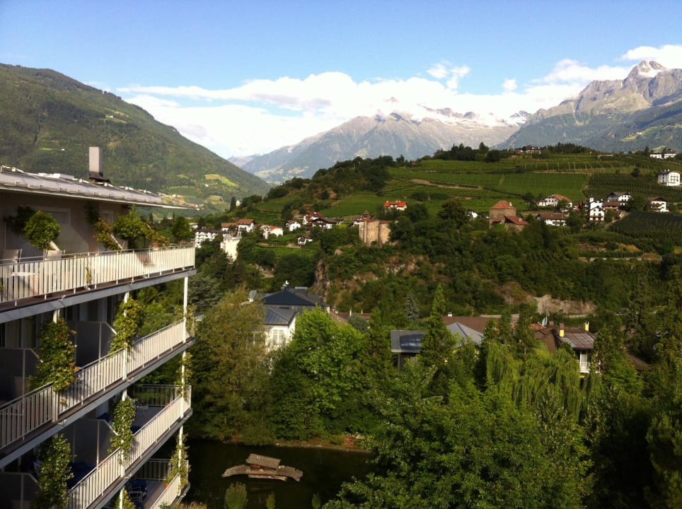 Blick von der Frühstücksterrasse im 5. Stock Hotel Villa Irma