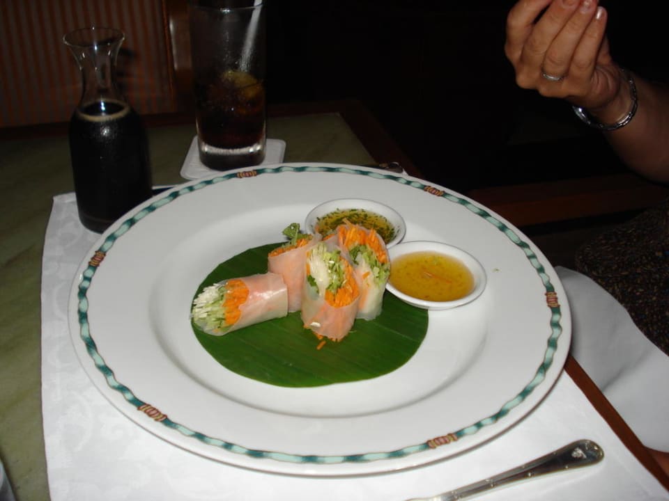 Vorspeise in der Lobby Hotel The Peninsula Bangkok