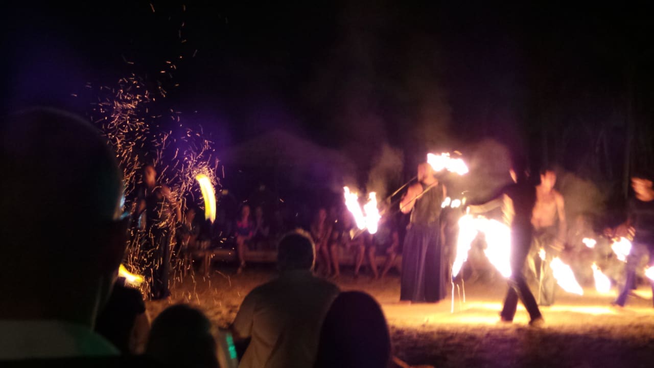 Beachparty Feuershow Makadi Palace