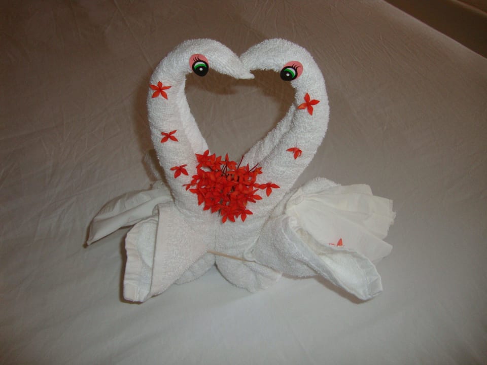 Handtuchkunst vom Zimmermädchen Hotel Riu Palace Riviera Maya