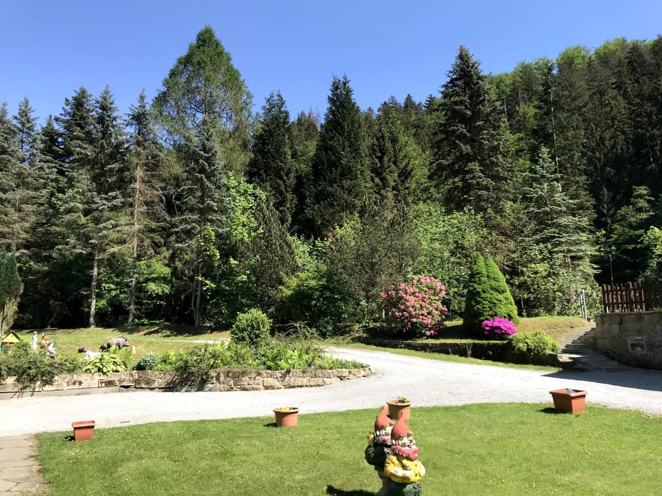 Gartenanlage Pension Mittelndorfer Mühle