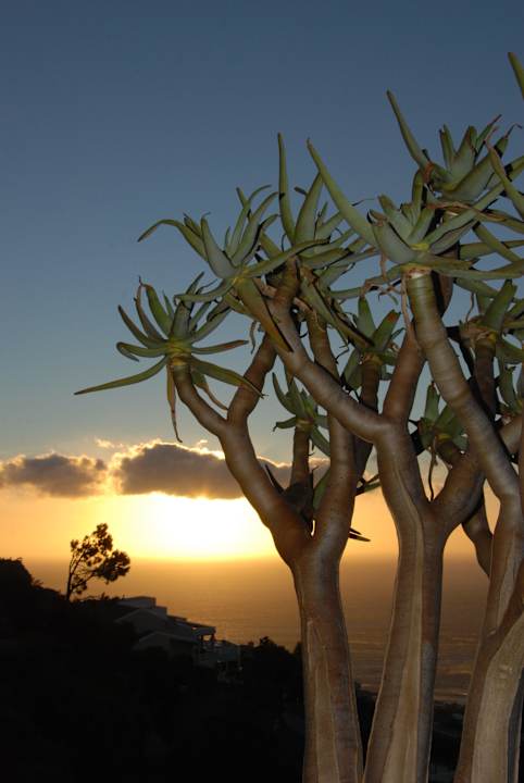 Sonnenuntergang von der Veranda Guest House Ezard House
