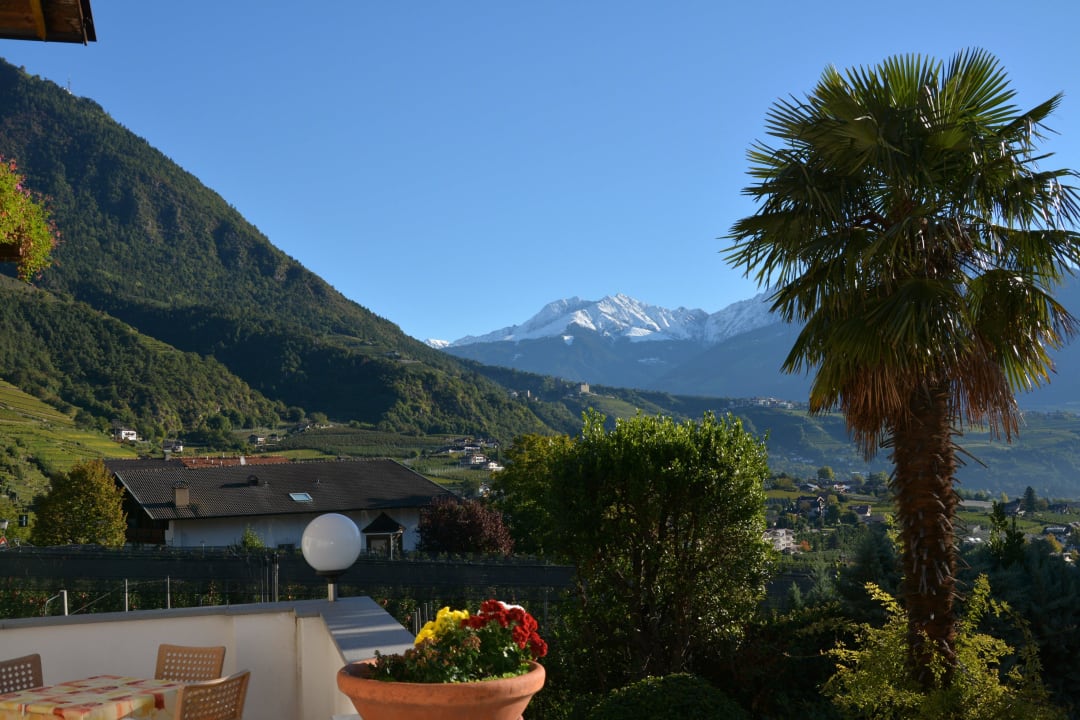 Blick von der Terrasse  Hotel Residence Restaurant MaVie