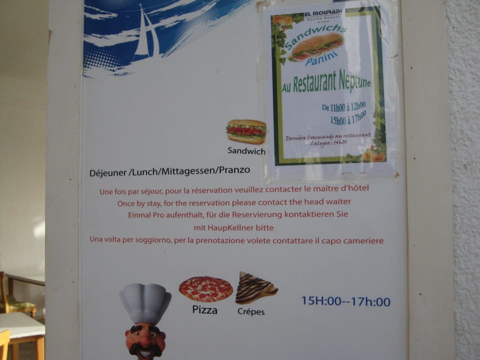 Bar/Restaurant Calypso Hotel El Mouradi Djerba Menzel