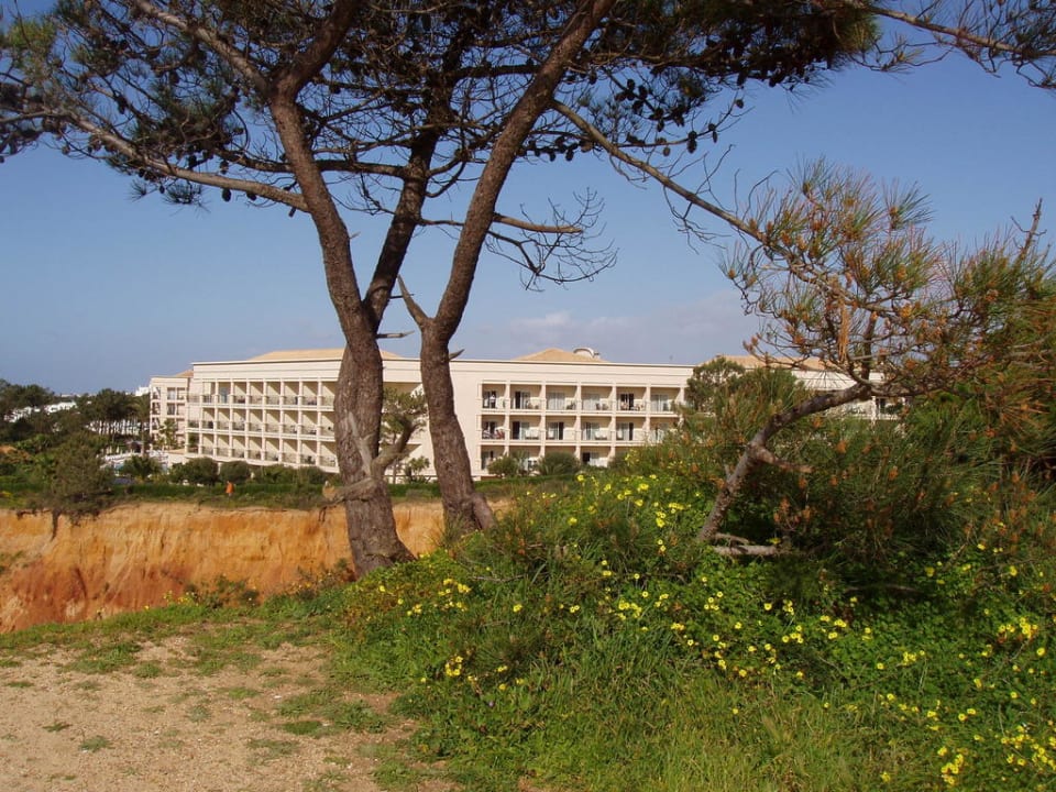 Hotelblick von den Klippen oberhalb Falesia PortoBay Blue Ocean