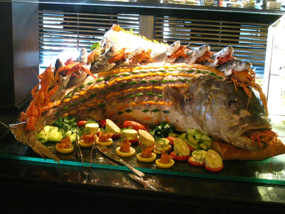 Food display in main restaurant Limak Lara Deluxe Hotel & Resort
