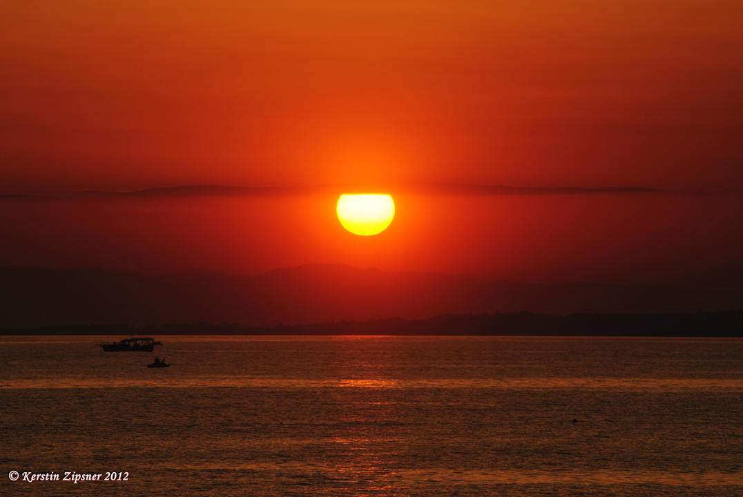 Wunderschöner Sonnenuntrgang Can Garden Beach