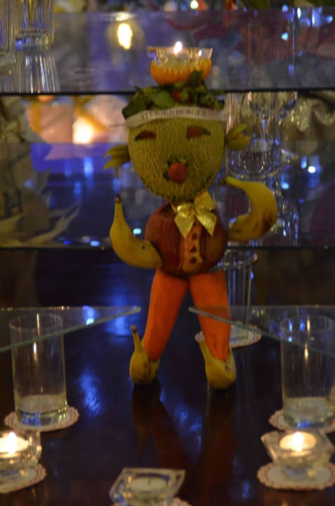 Silvester Deko in der Lobby  Steigenberger Aqua Magic