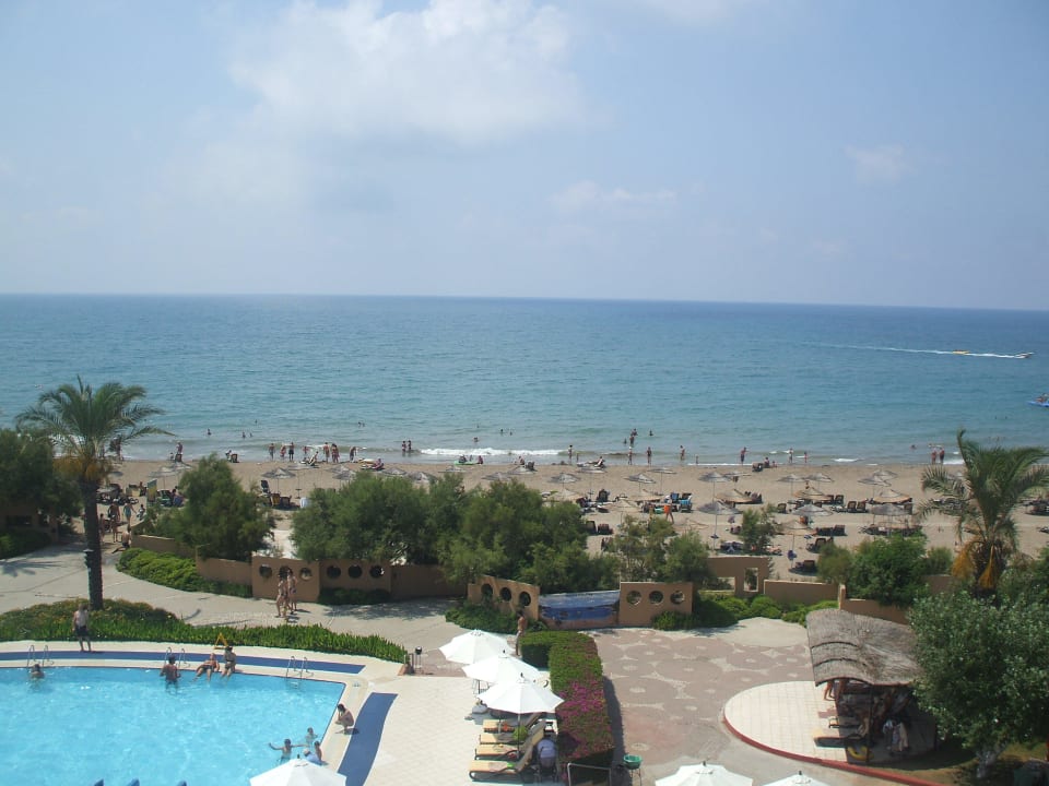 Ausblick von der Rutsche zum Strand Asteria Family Belek
