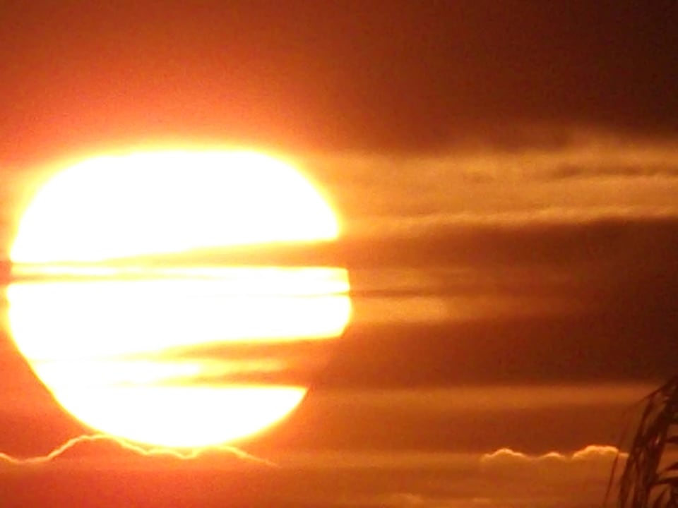 Sonnenaufgang vom balkon aus Hotel Guinea