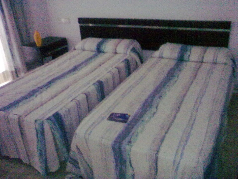 Der Schlafbereich des Zimmers Hotel Kilimanjaro