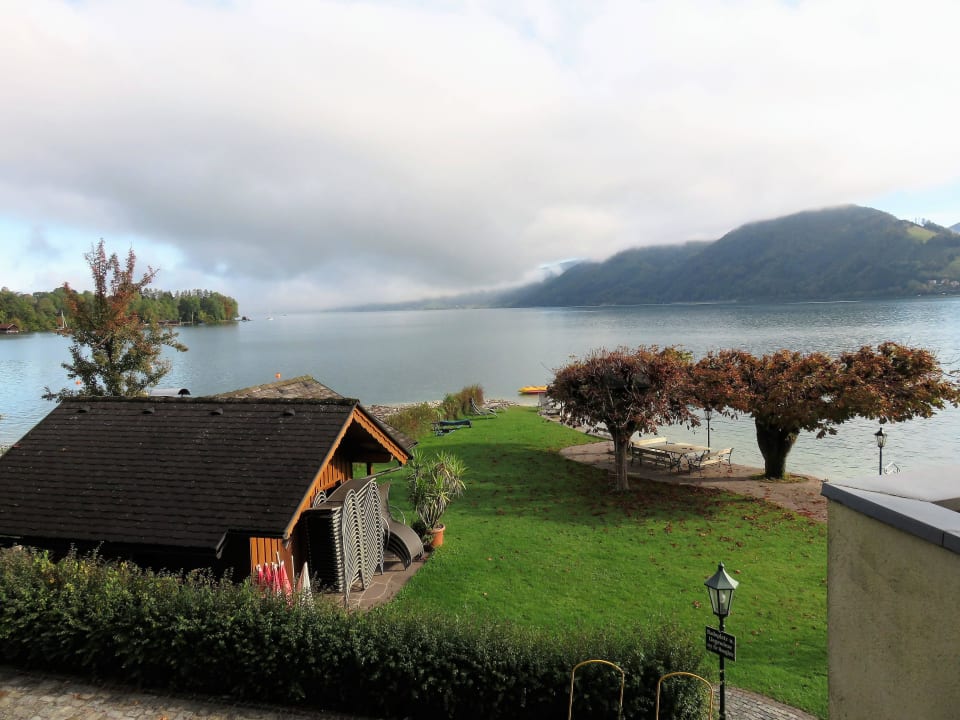 Ausblick auf den See von Zimmer #23 Hotel Stadler am Attersee