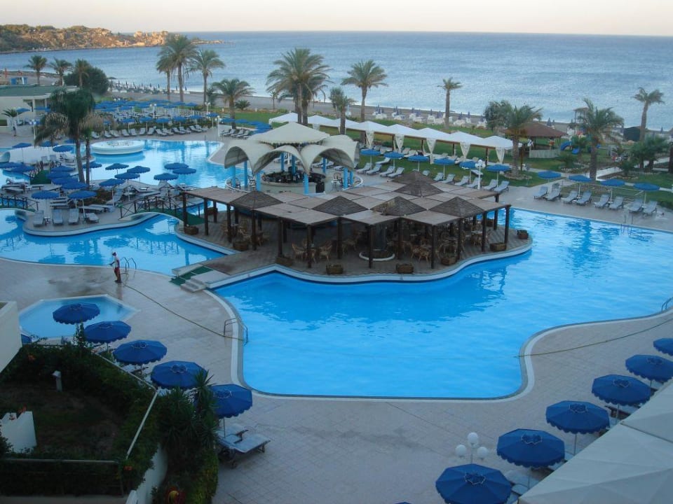 Blick von unserem Balkon,Zimmer1133 Rodos Palladium Leisure & Wellness
