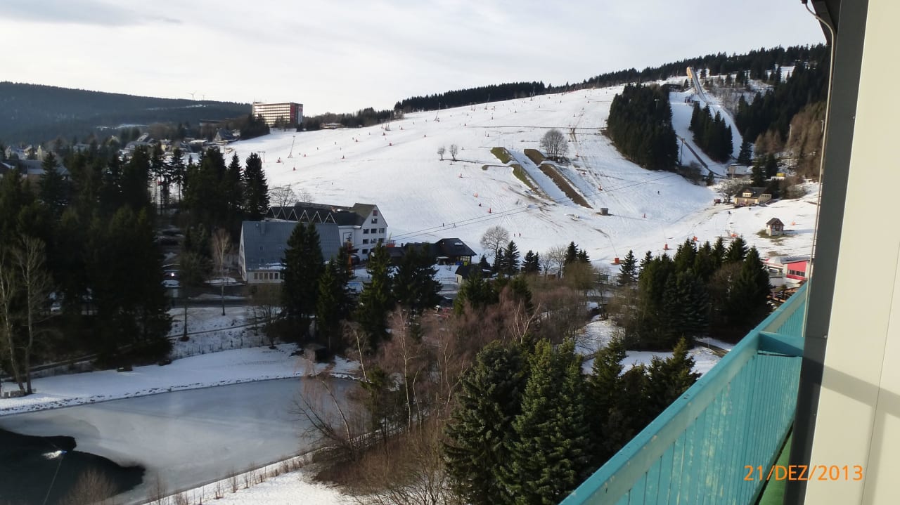 Blick vom Balkon Best Western Ahorn Hotel Oberwiesenthal - Adults only