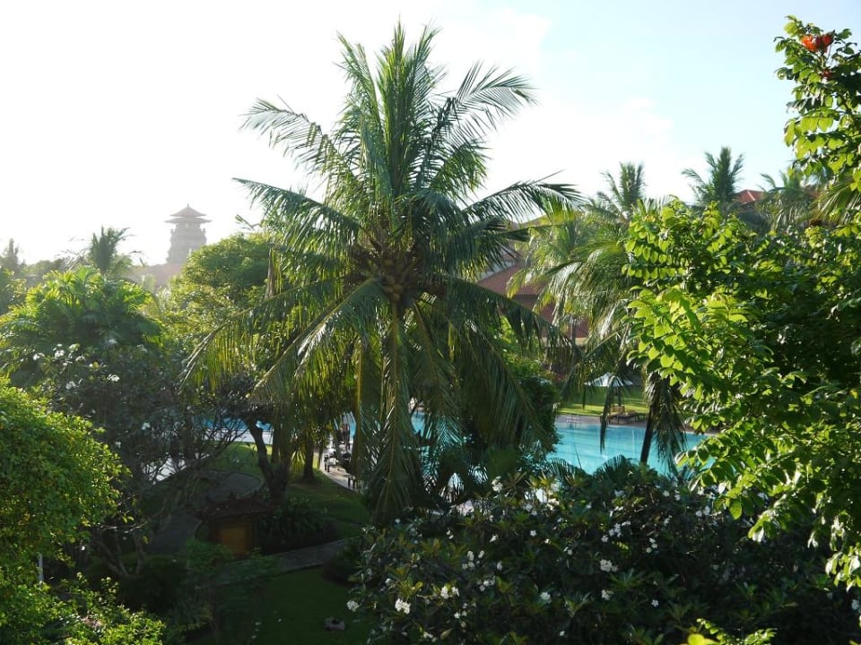 Hauptpool (von unserem Zimmer aus) Ayodya Resort Bali