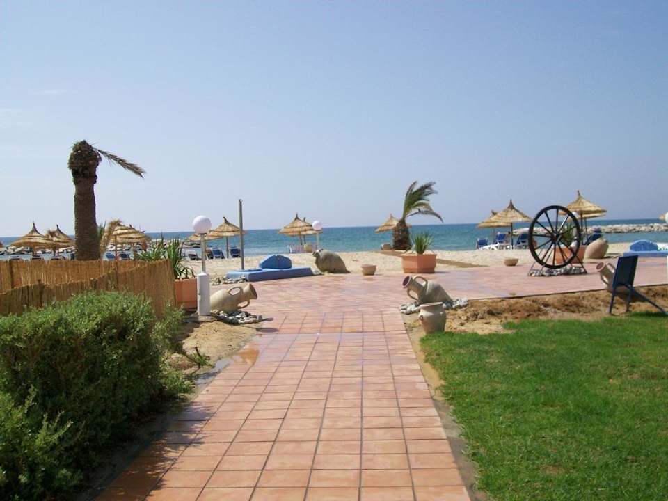 Blick vom Pool auf den Strand Royal Lido Resort & Spa