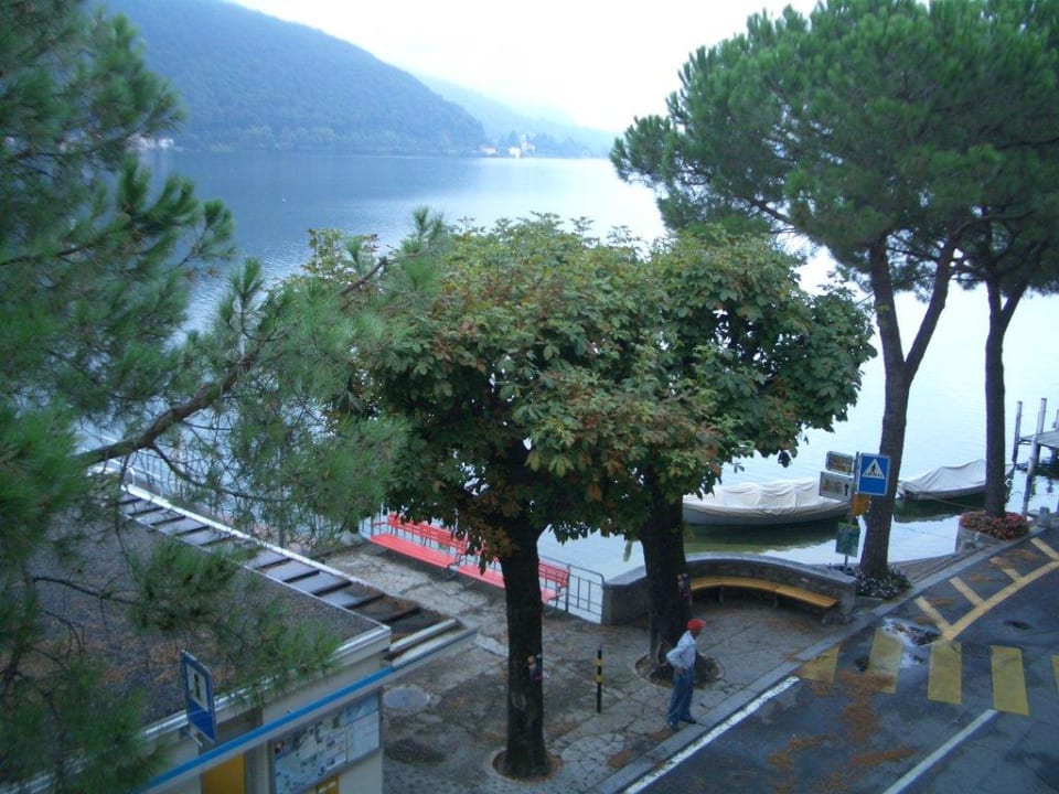 Ausblick auf Luganersee Al Battello