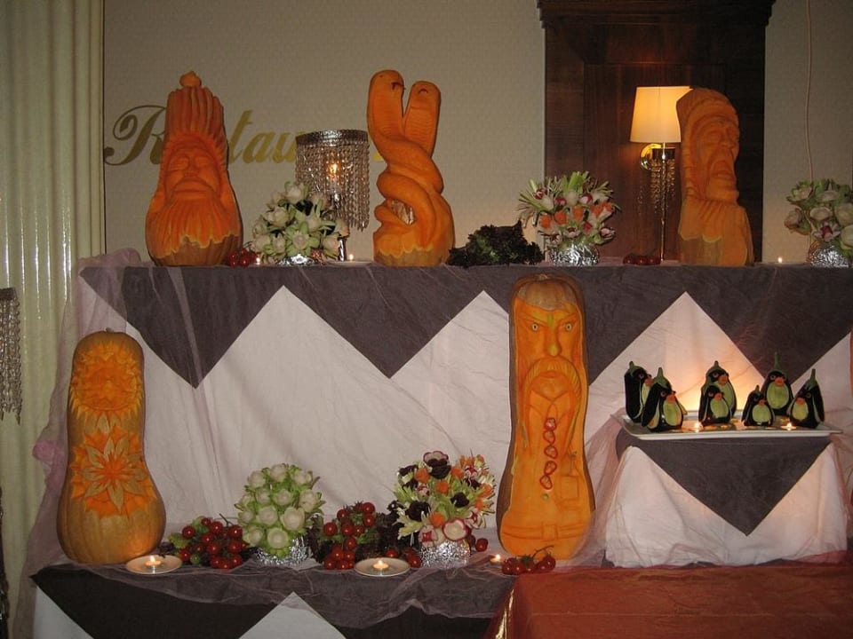 Gemüse-Schnitzereien Aydinbey Kings Palace & Spa