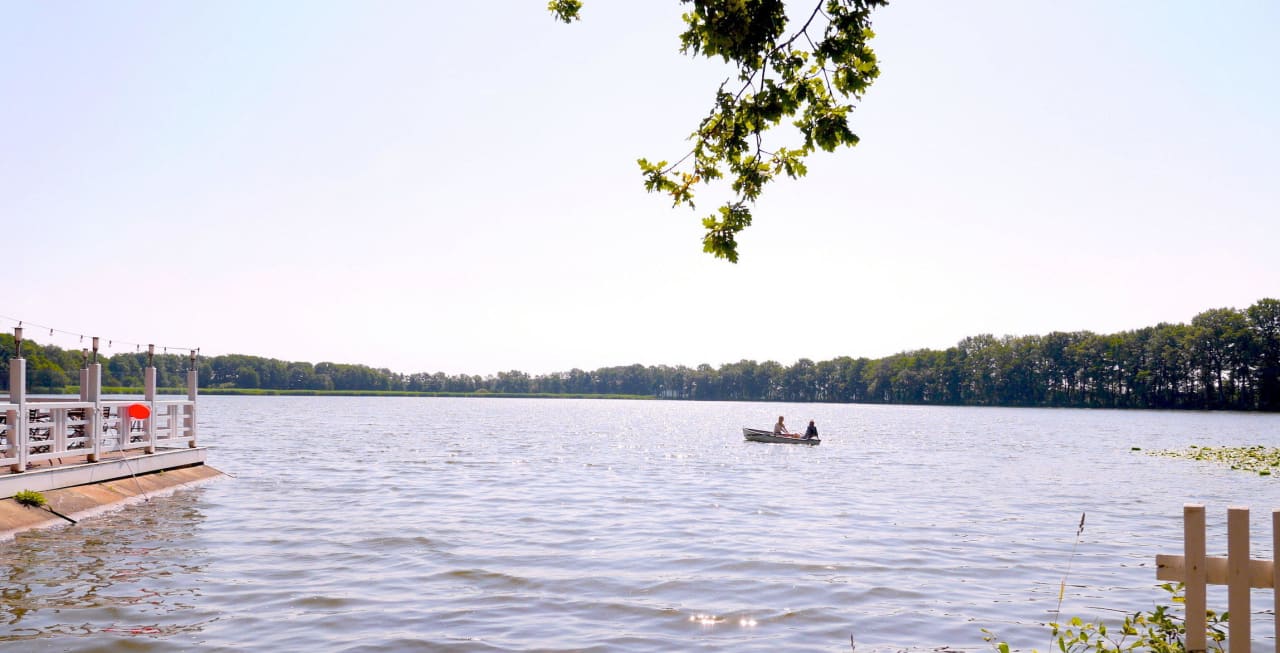 Blick aufg den See Bokel-Mühle am See