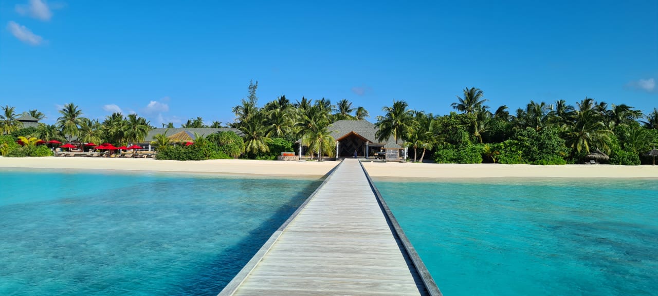 Ausblick NH Collection Maldives Havodda Resort
