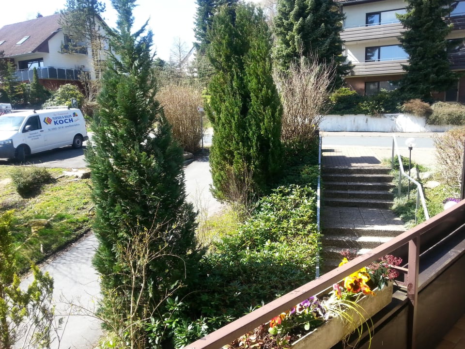 Vom Balkon aus. Alles sehr gepflegt    Hotel Bremer Schlüssel