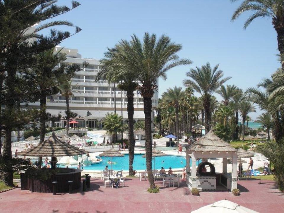 Ausblick von der Terrasse Hotel El Hana Beach
