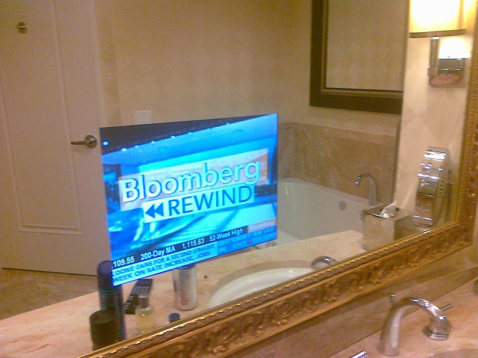 Screen im Spiegel Trump International Hotel Las Vegas