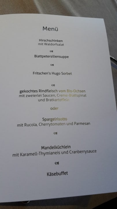 5-Gänge-Menü - Hotel Fritsch am Berg