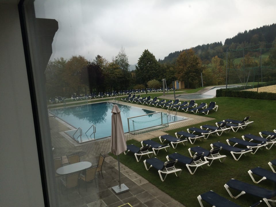 Poollandschaft Blick raus Aldiana Club Ampflwang