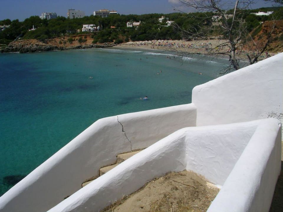 Treppe zum Strand Cala Llenya Resort Ibiza