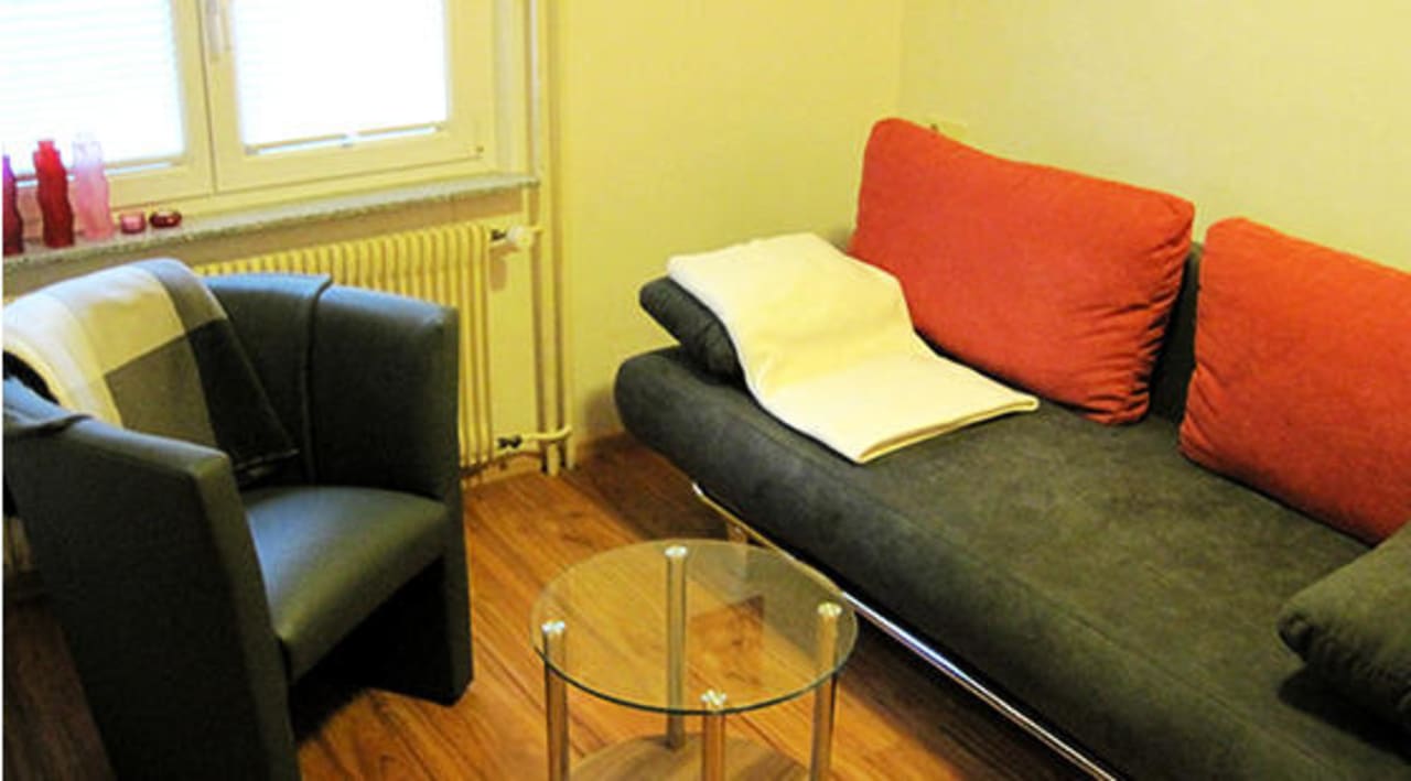 Aufenthaltsraum / Schlafcouch Ferienwohnung Aurora