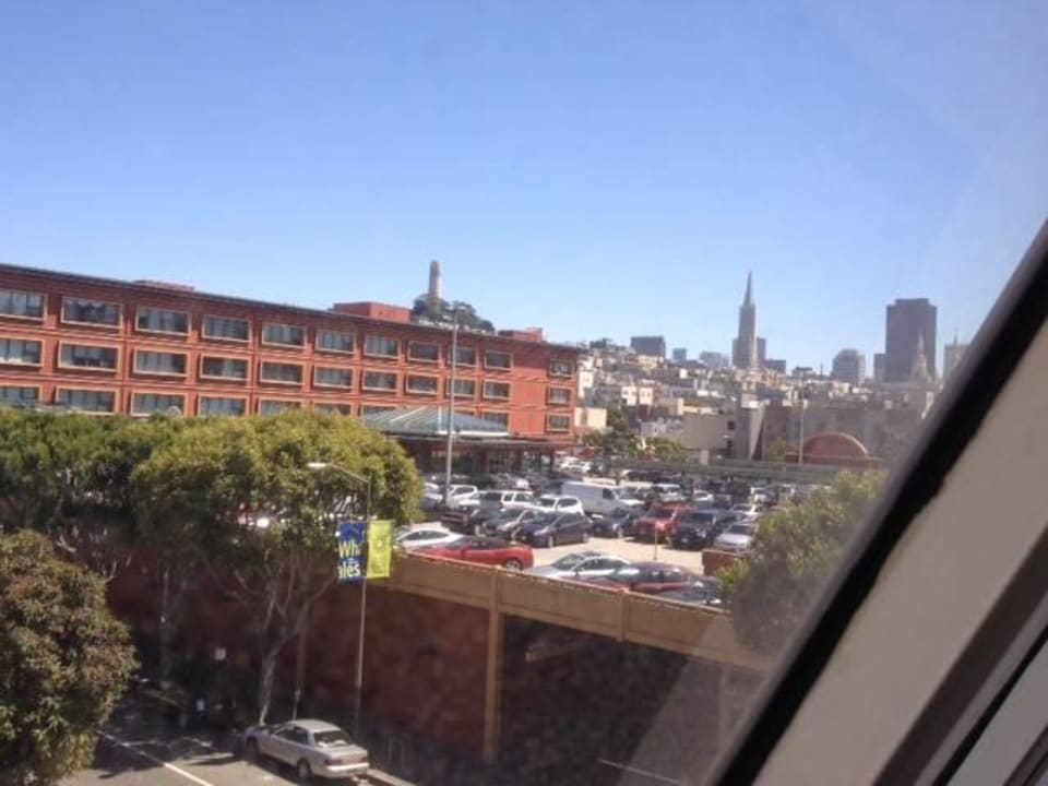 Coit tower and Transamerica building Hotel Riu Plaza Fisherman’s Wharf