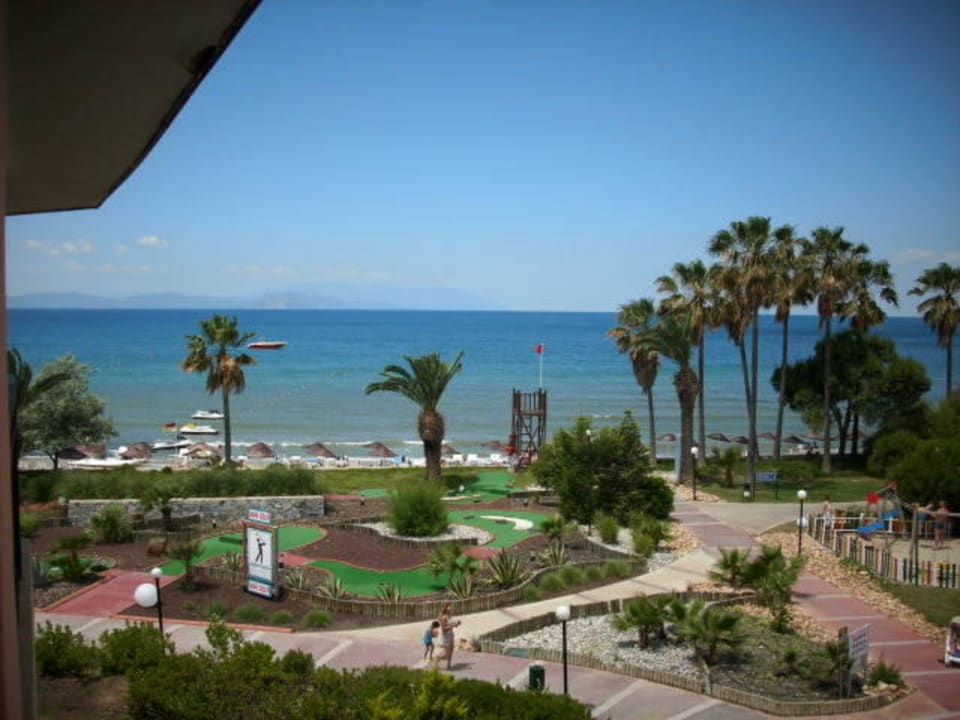 Aussicht vom Balkong Ephesia Holiday Beach Club