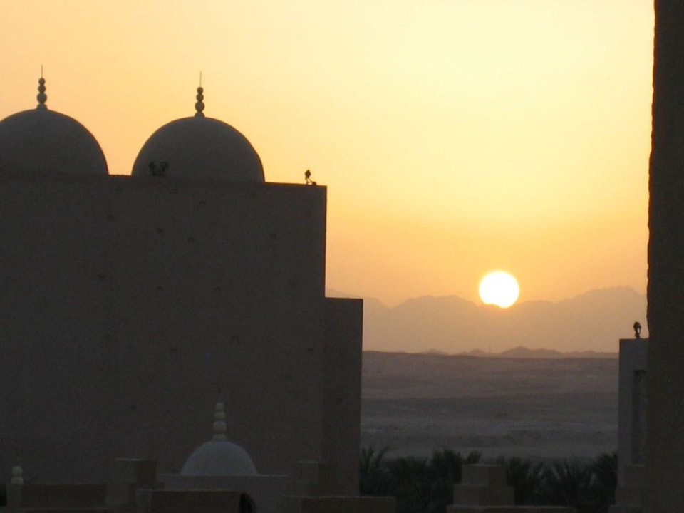 Sonnenuntergang von der Terrasse Makadi Palace