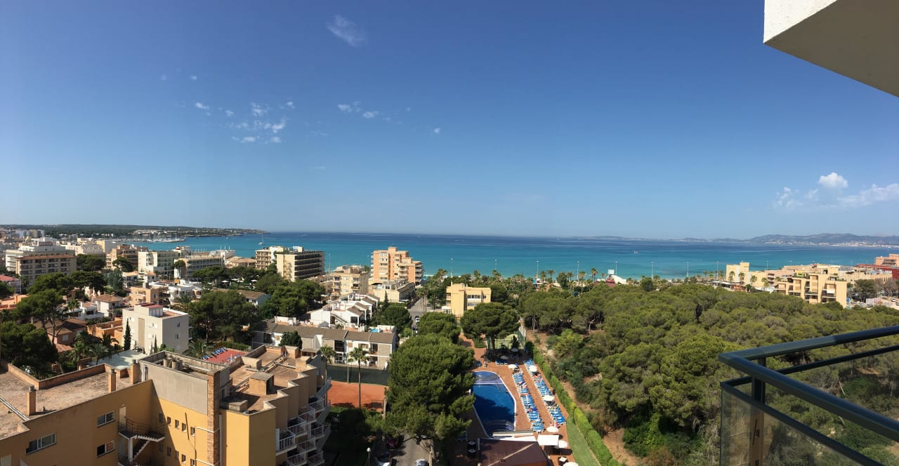 Blick vom Balkon Hotel Timor