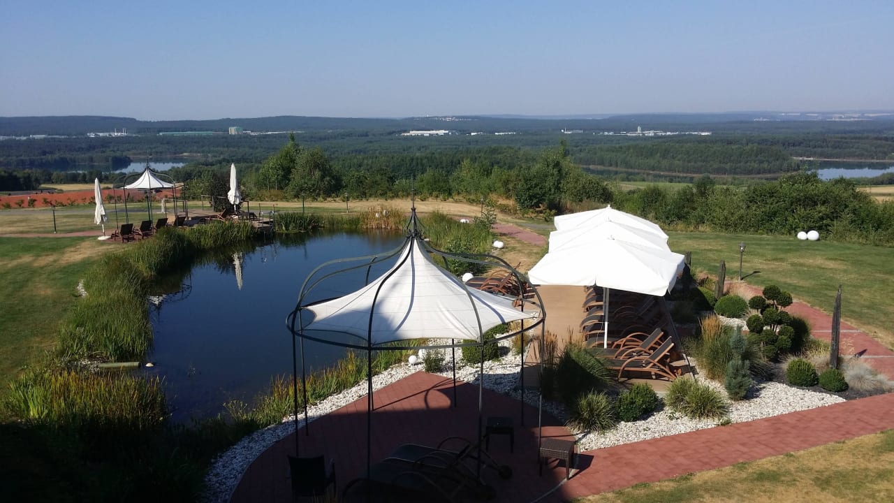 Blick vom Balkon Der Birkenhof - Spa & Genuss Resort