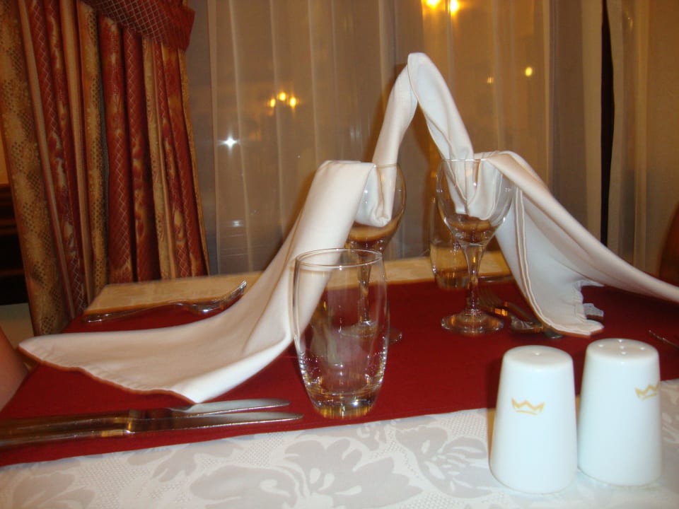 Tischdeko beim Abendessen Hotel Riu Palace Riviera Maya