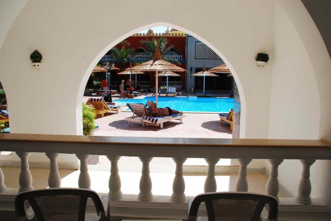 Zimmerausblick Pickalbatros Alf Leila Wa Leila Resort - Neverland Hurghada