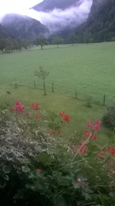 Vom Balkon bei unserer 2.Nächtigung im Sept. 2014 Pension Wilder Kaiser