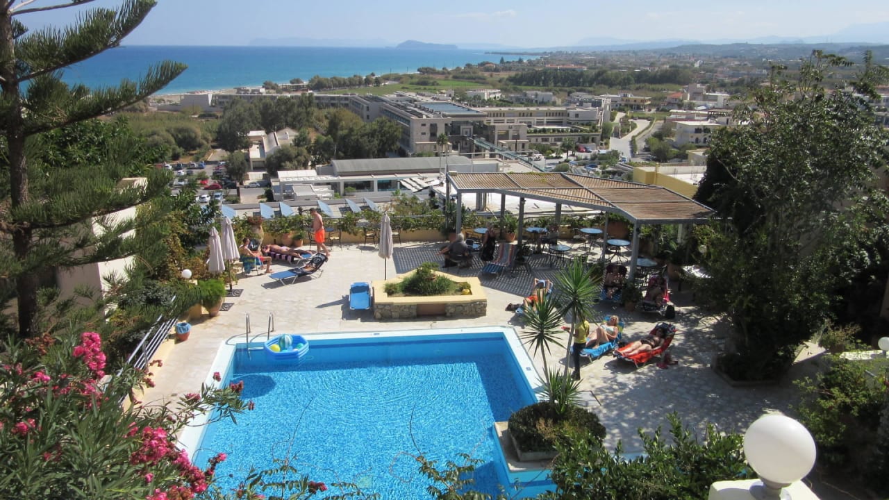 Schöner Blick von oben Hotel Aphea Village