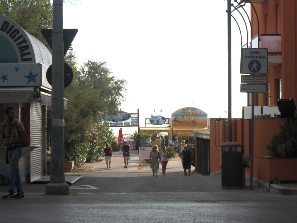 Blick vom Hotel zum Strand Hotel Brooklyn