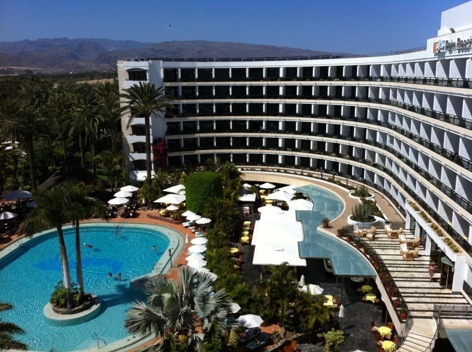 Blick aus dem Zimmer im 7.Stock Seaside Hotel Palm Beach