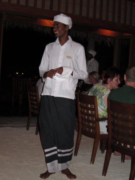 Der lustigste Kellner Veligandu Maldives Resort Island