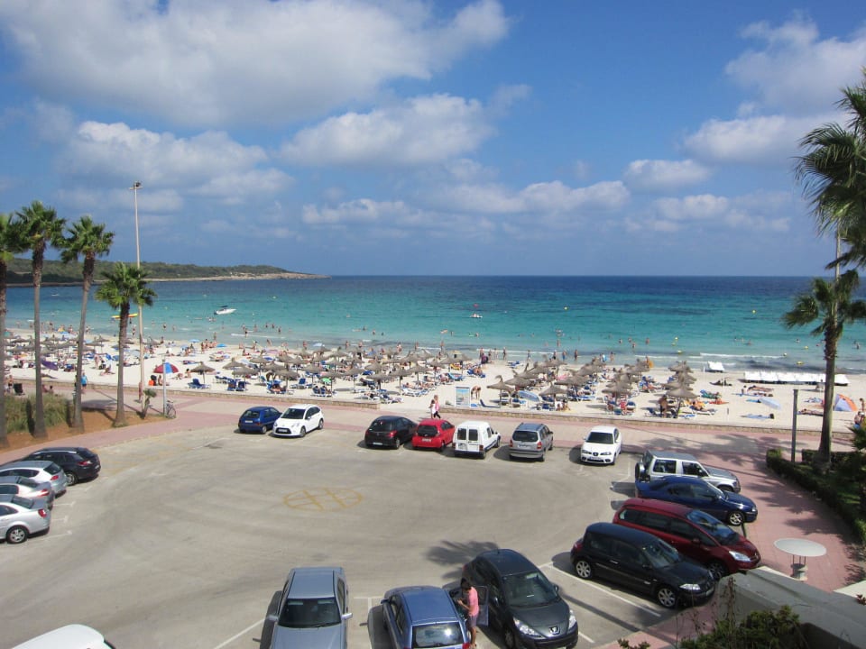 Blick vom Zimmer aus Meer Hipotels Mediterraneo