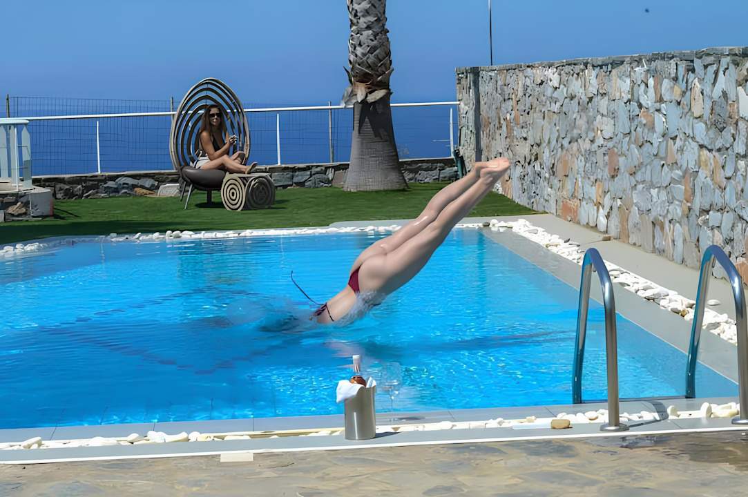 Pool The Noverian Scenic Crete 5 Star Hilltop Villa Resort & Spa